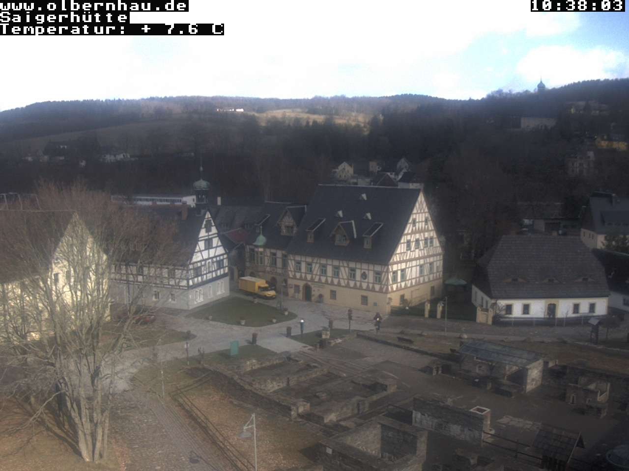 Archiv Foto Webcam Blick auf die Saigerhütte Olbernhau