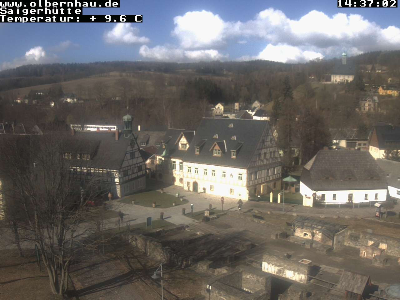 Archiv Foto Webcam Blick auf die Saigerhütte Olbernhau