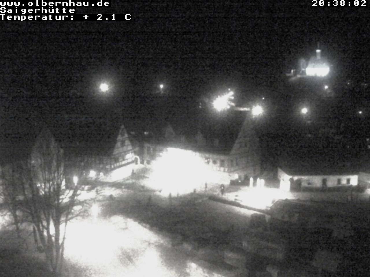 Archiv Foto Webcam Blick auf die Saigerhütte Olbernhau