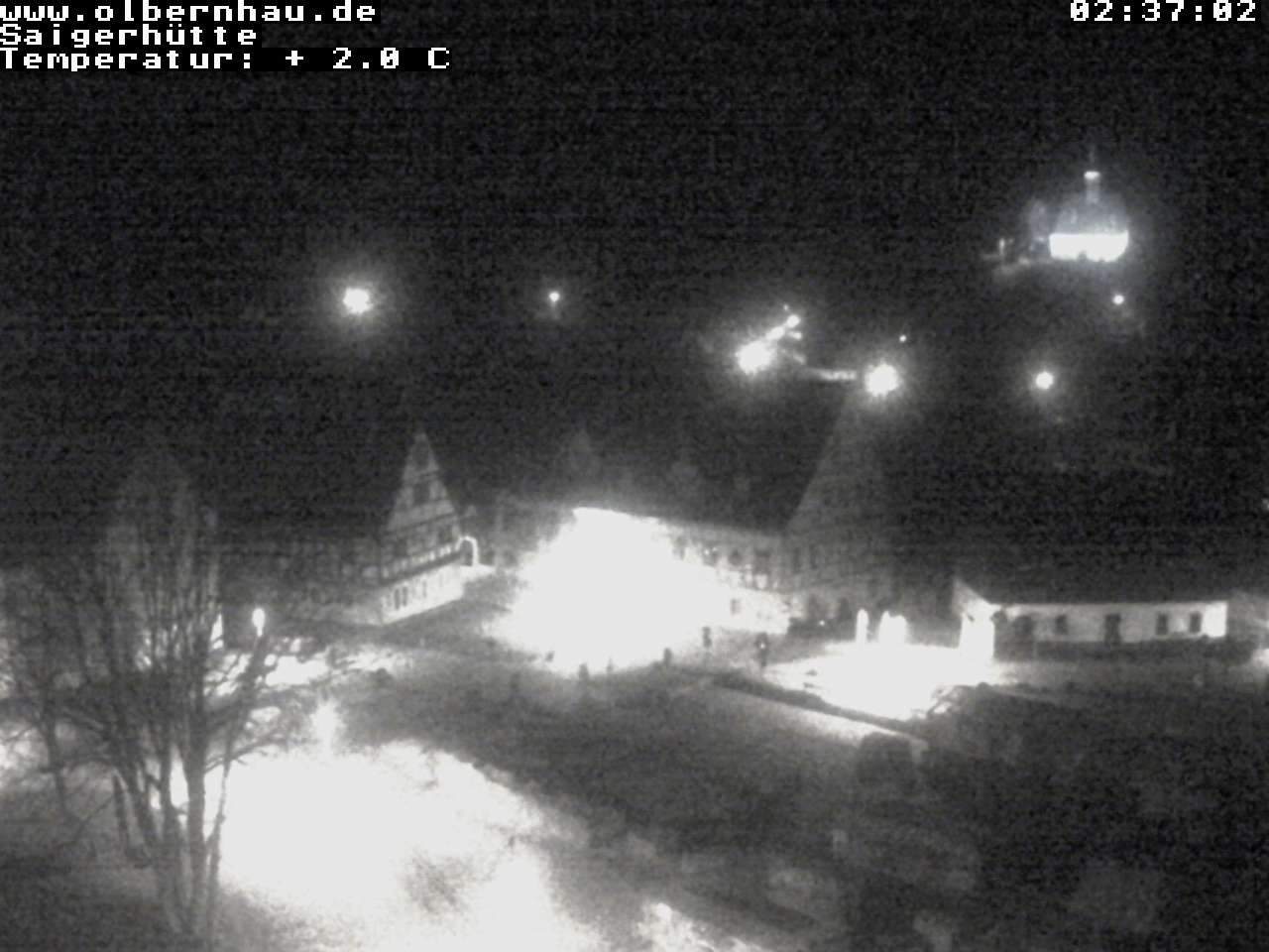 Archiv Foto Webcam Blick auf die Saigerhütte Olbernhau