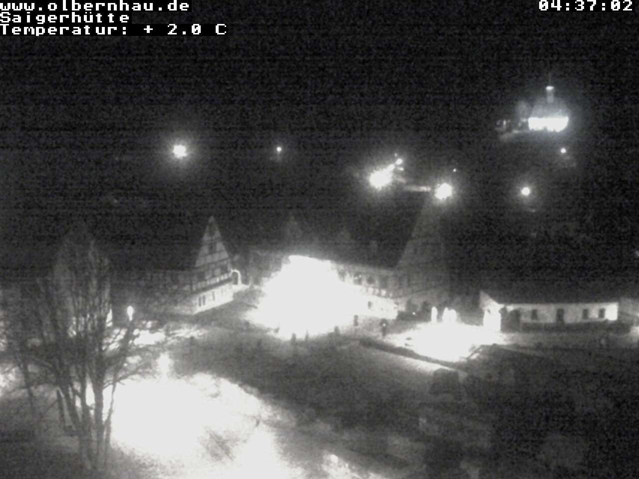 Archiv Foto Webcam Blick auf die Saigerhütte Olbernhau