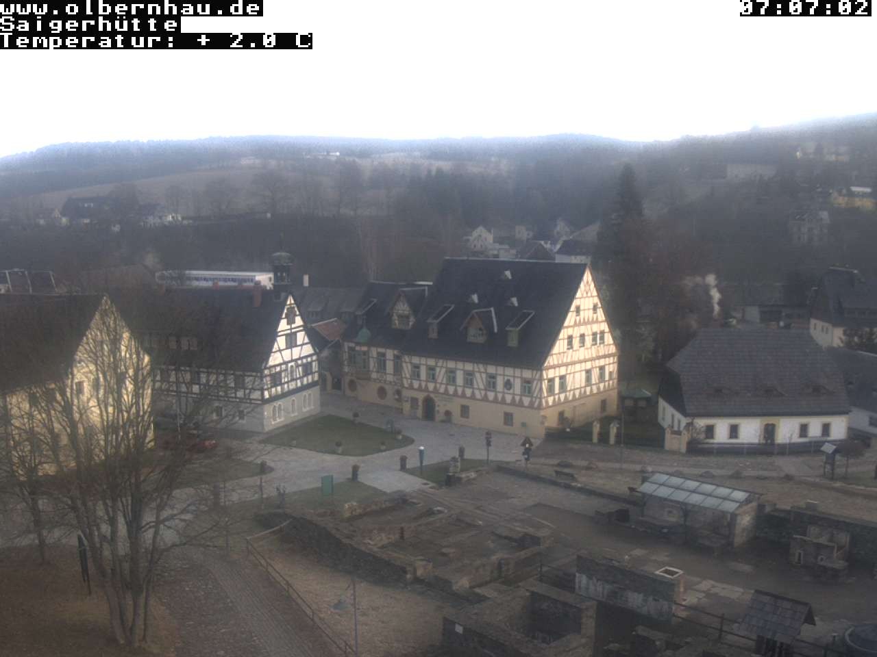 Archiv Foto Webcam Blick auf die Saigerhütte Olbernhau