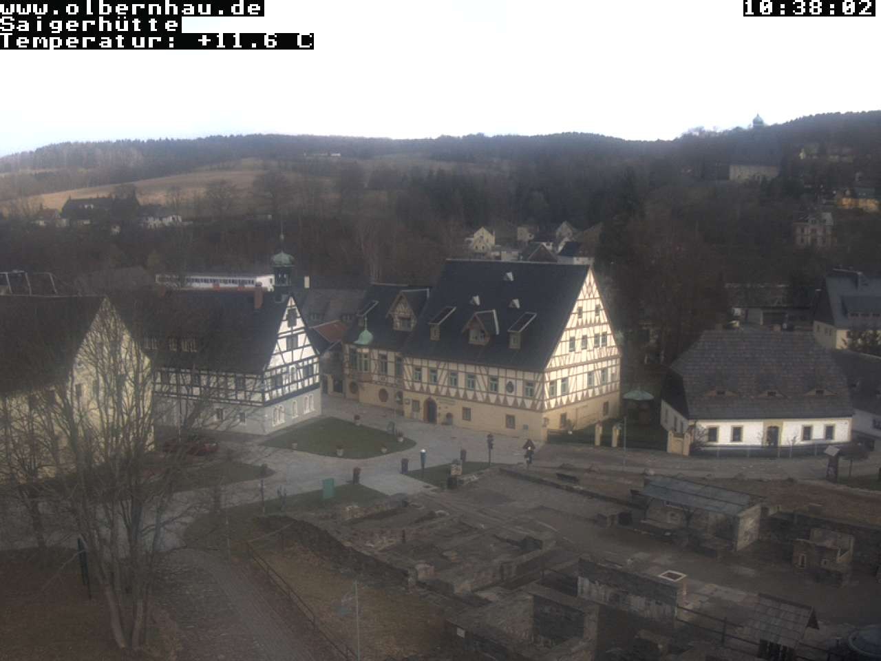 Archiv Foto Webcam Blick auf die Saigerhütte Olbernhau