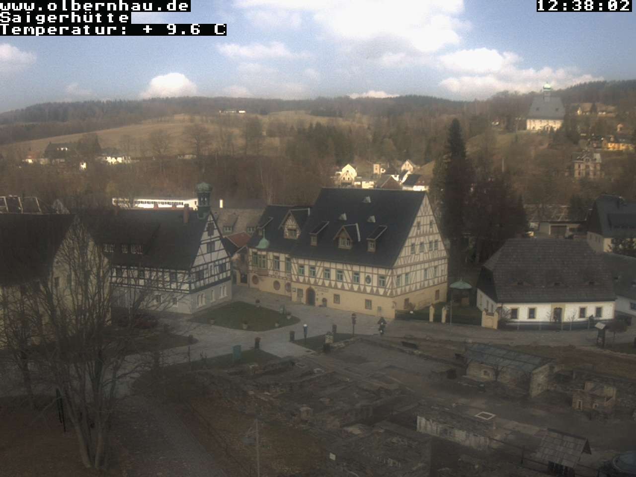 Archiv Foto Webcam Blick auf die Saigerhütte Olbernhau