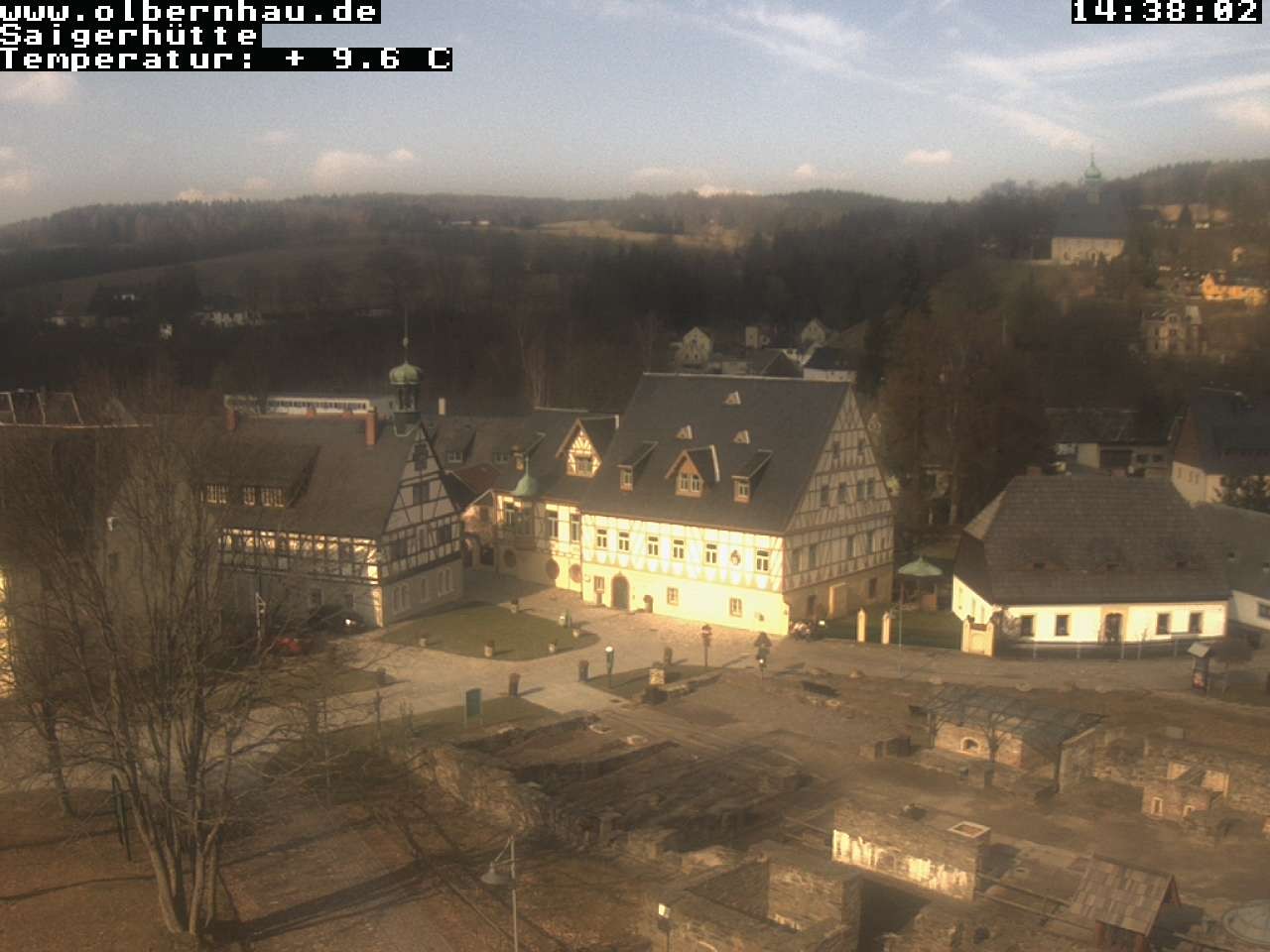 Archiv Foto Webcam Blick auf die Saigerhütte Olbernhau