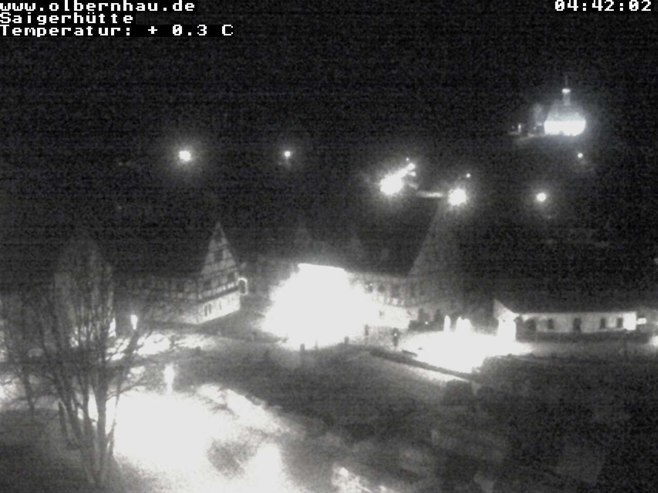 Archiv Foto Webcam Blick auf die Saigerhütte Olbernhau