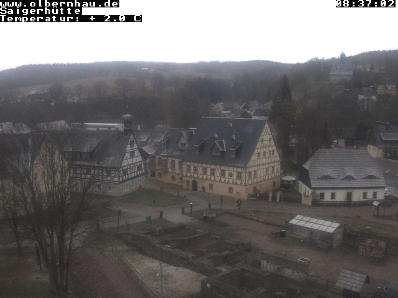 Archiv Foto Webcam Blick auf die Saigerhütte Olbernhau