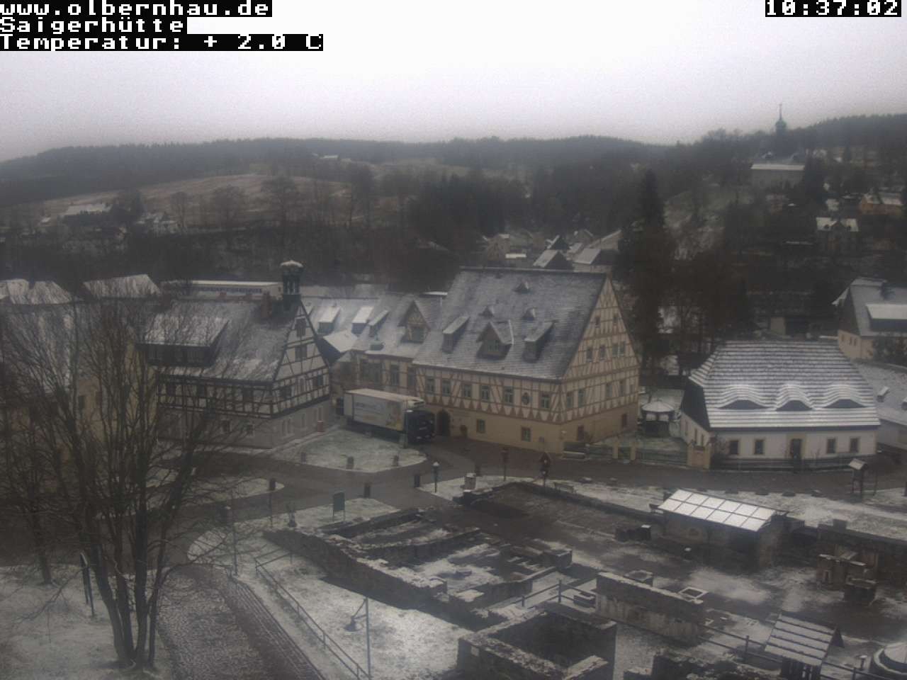 Archiv Foto Webcam Blick auf die Saigerhütte Olbernhau