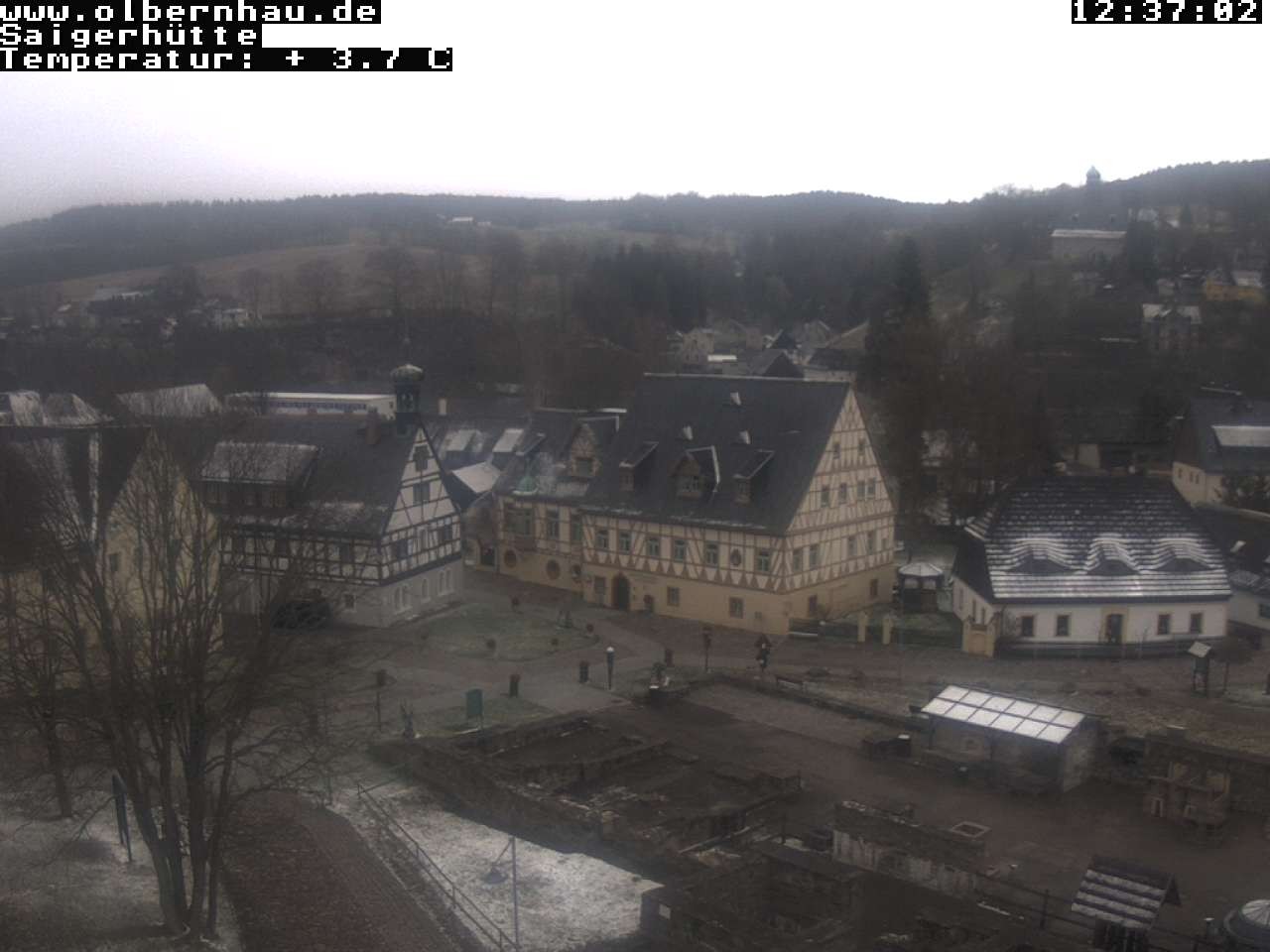 Archiv Foto Webcam Blick auf die Saigerhütte Olbernhau