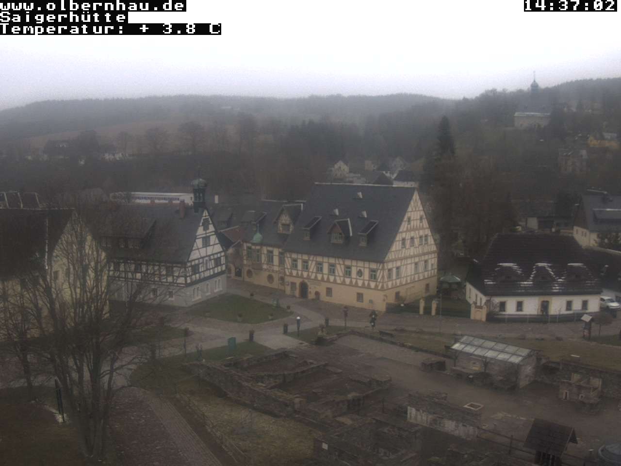 Archiv Foto Webcam Blick auf die Saigerhütte Olbernhau