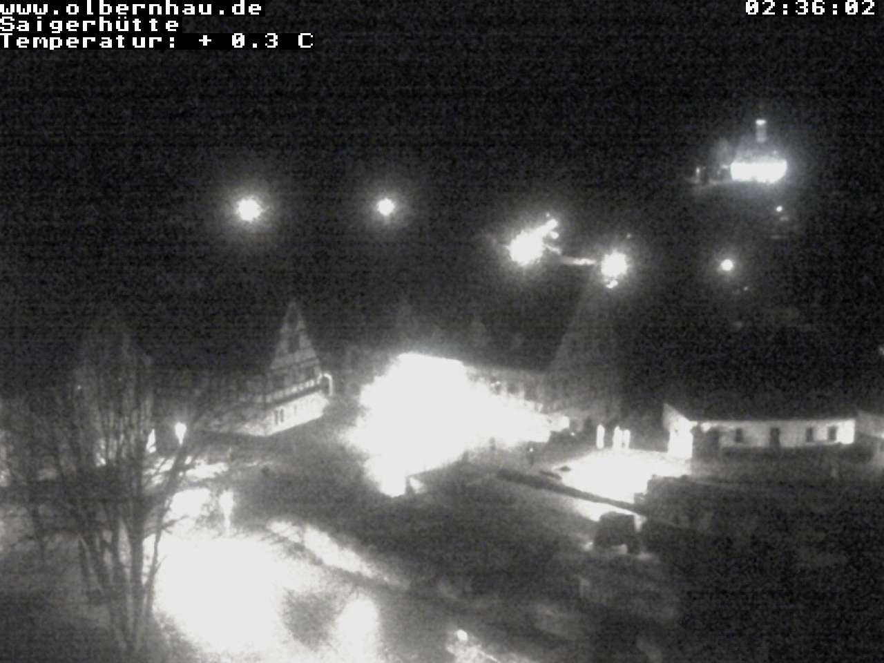 Archiv Foto Webcam Blick auf die Saigerhütte Olbernhau