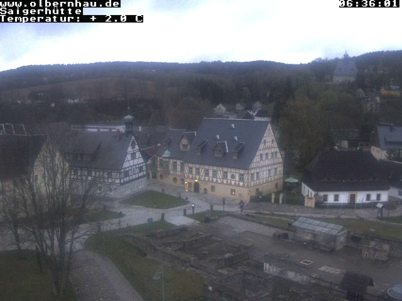 Archiv Foto Webcam Blick auf die Saigerhütte Olbernhau