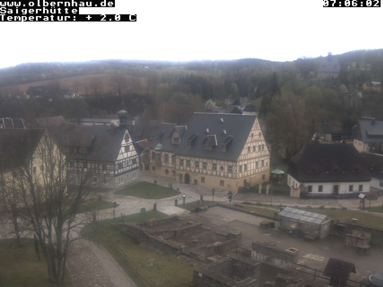 Archiv Foto Webcam Blick auf die Saigerhütte Olbernhau