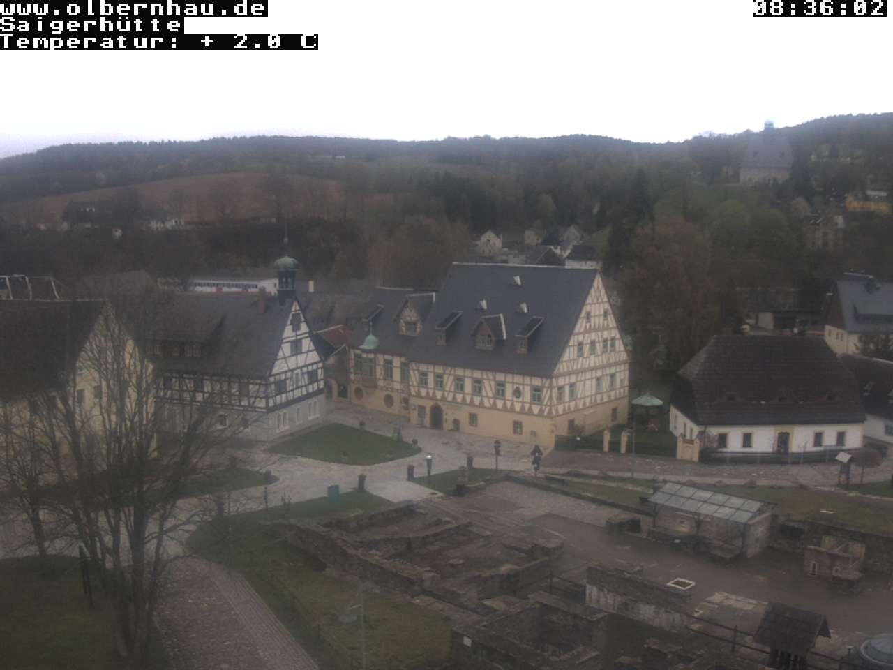 Archiv Foto Webcam Blick auf die Saigerhütte Olbernhau