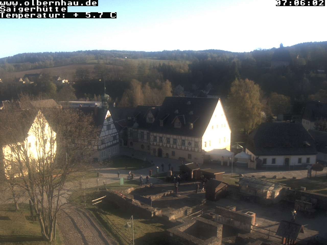 Archiv Foto Webcam Blick auf die Saigerhütte Olbernhau