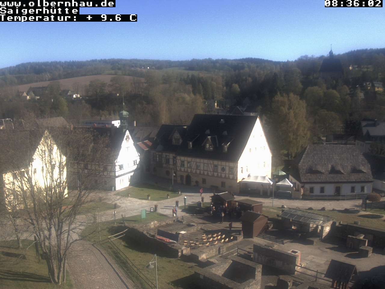 Archiv Foto Webcam Blick auf die Saigerhütte Olbernhau