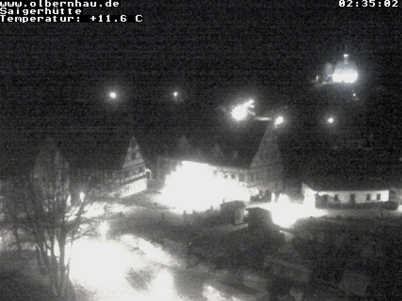 Archived image Webcam Saigerhütte Olbernhau (Museum)