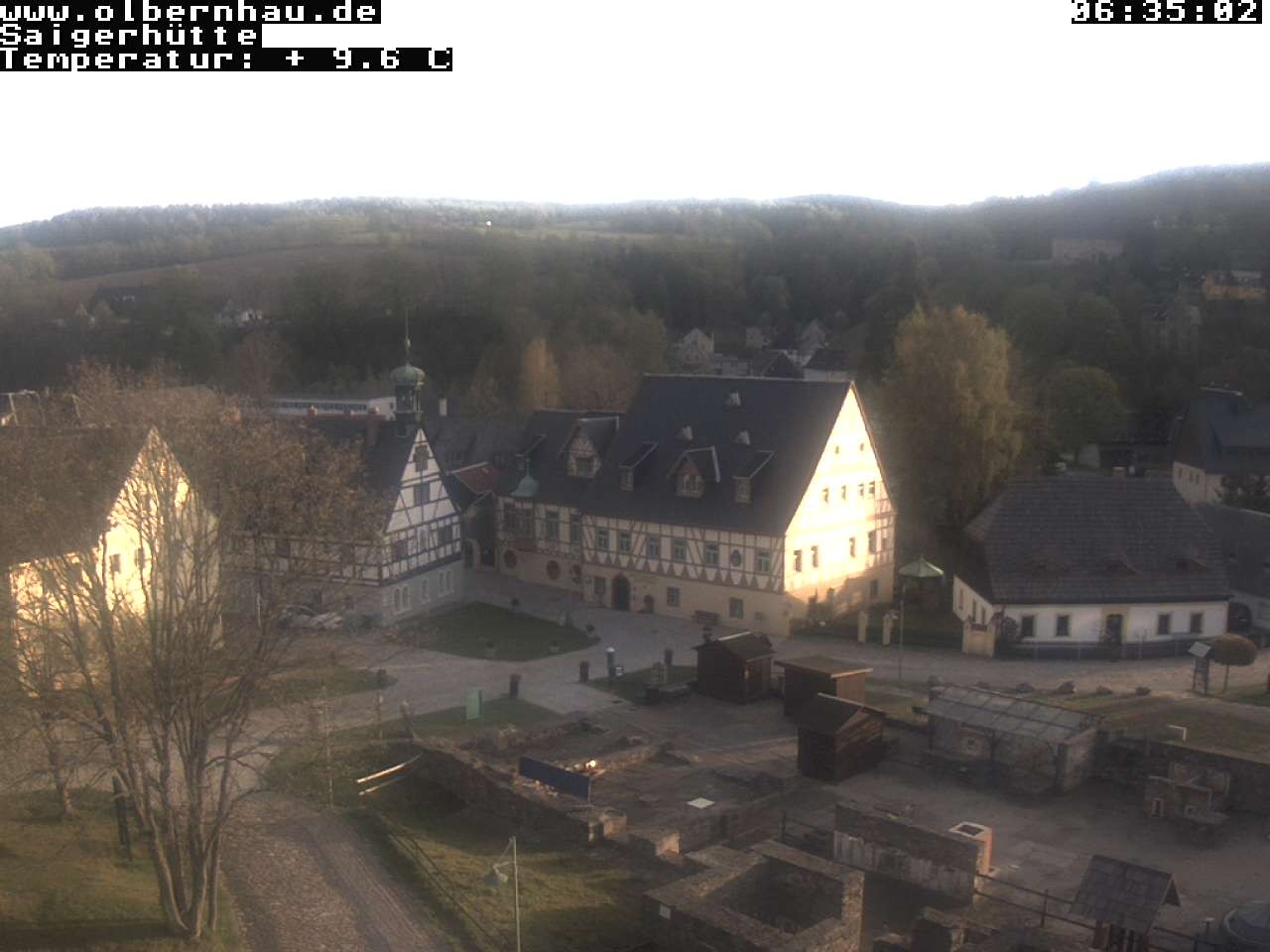 Archived image Webcam Saigerhütte Olbernhau (Museum)