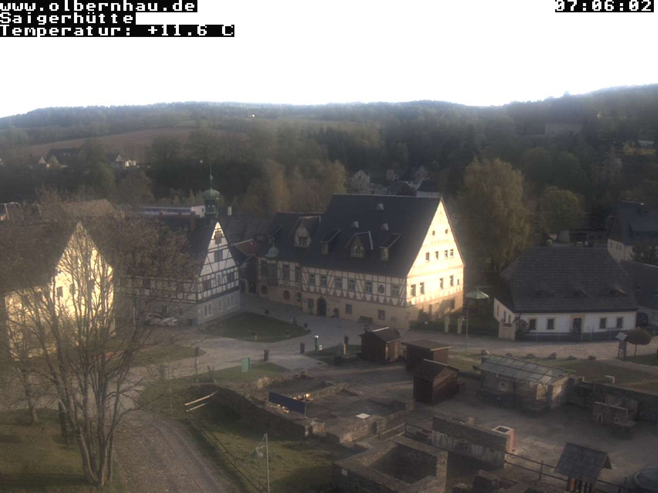 Archived image Webcam Saigerhütte Olbernhau (Museum)