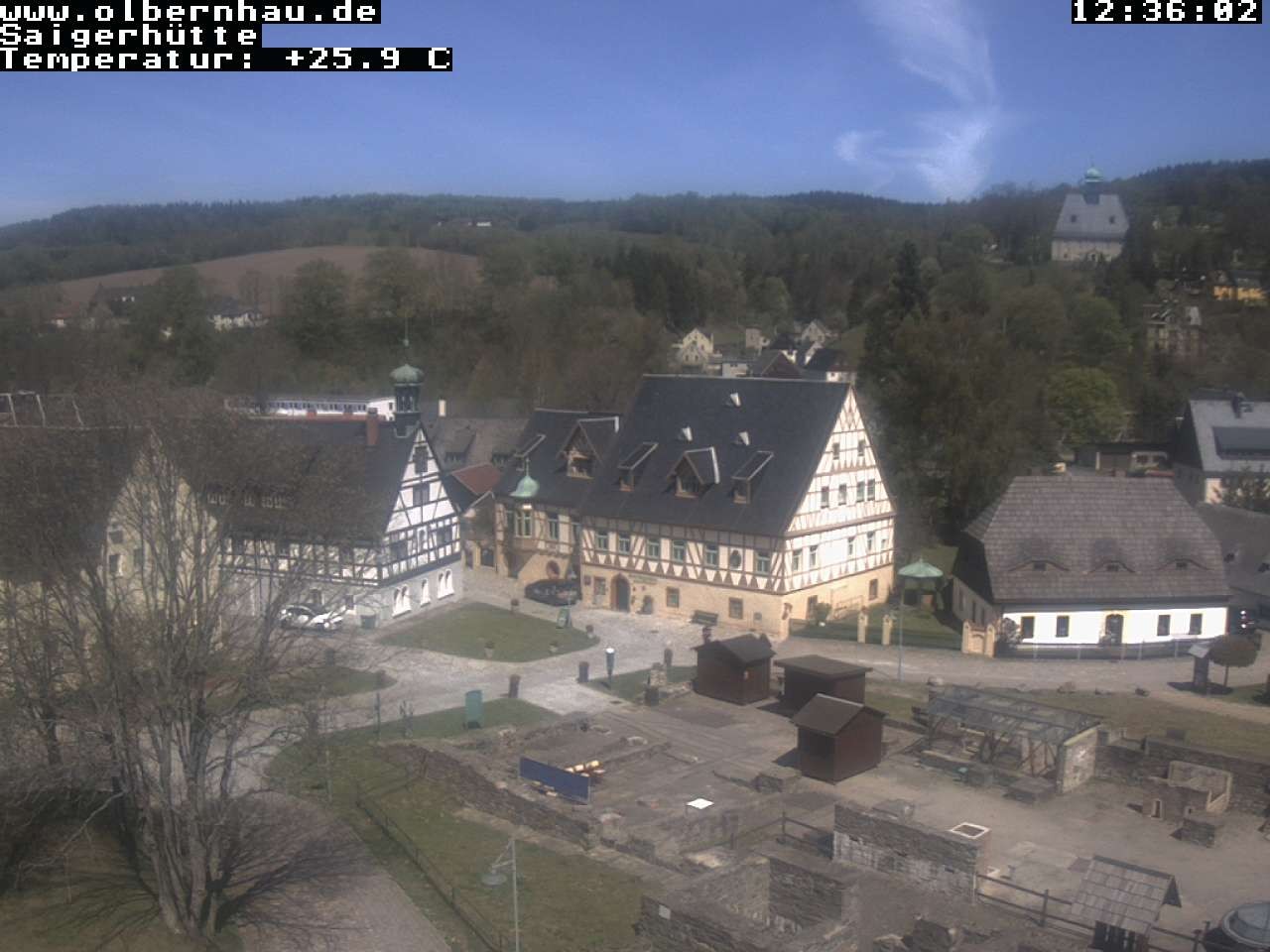 Archived image Webcam Saigerhütte Olbernhau (Museum)