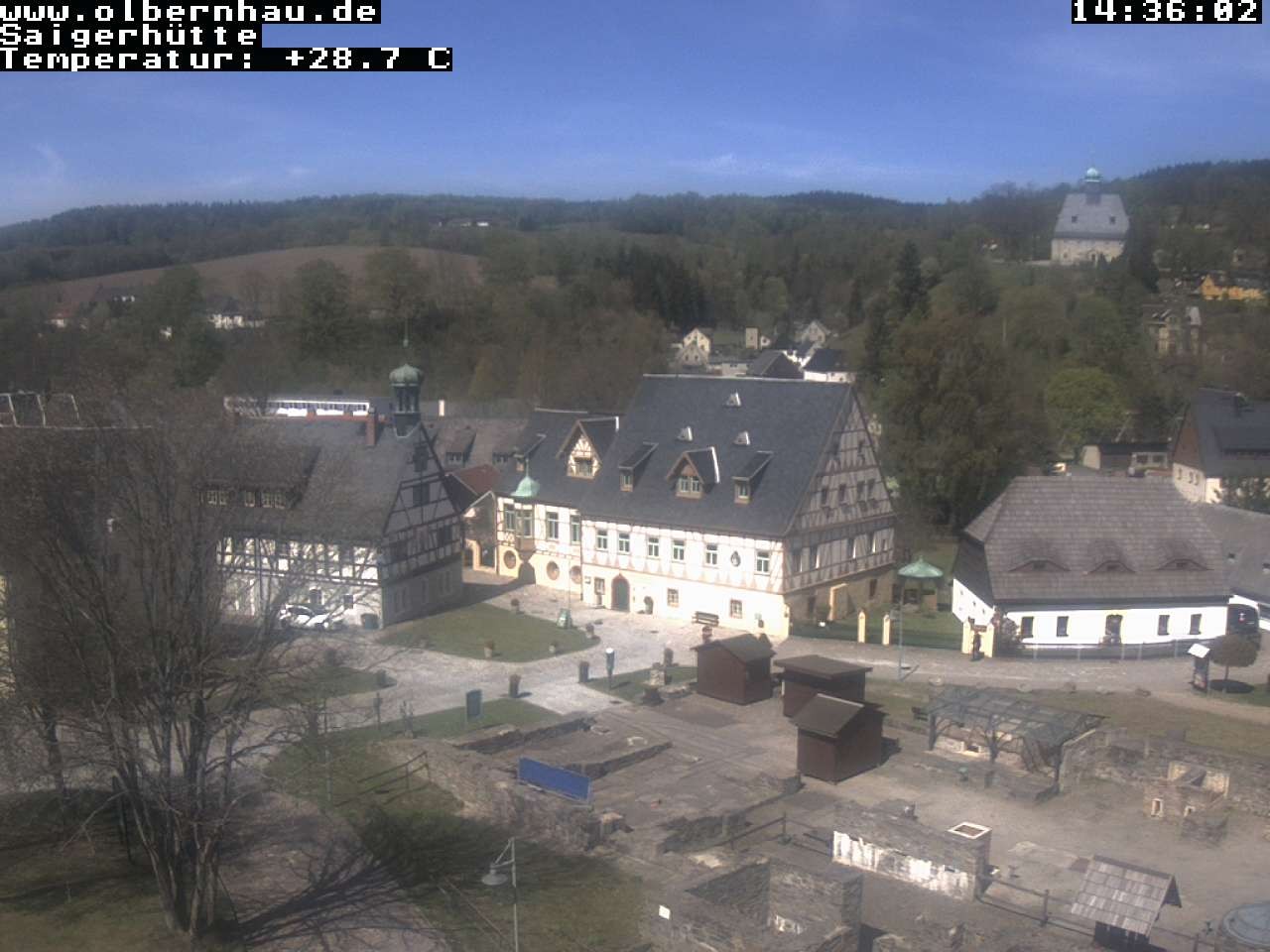 Archived image Webcam Saigerhütte Olbernhau (Museum)