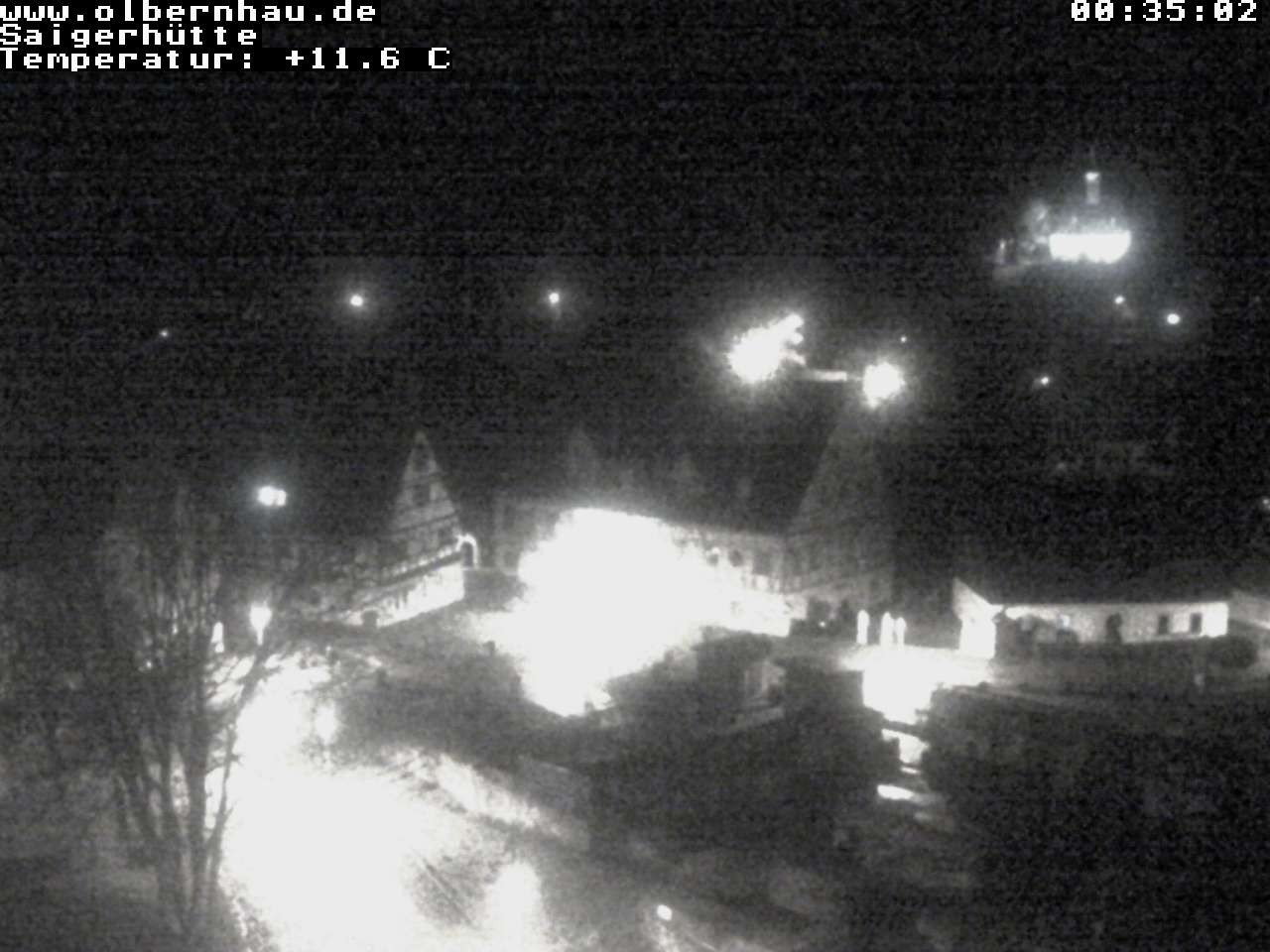 Archiv Foto Webcam Blick auf die Saigerhütte Olbernhau