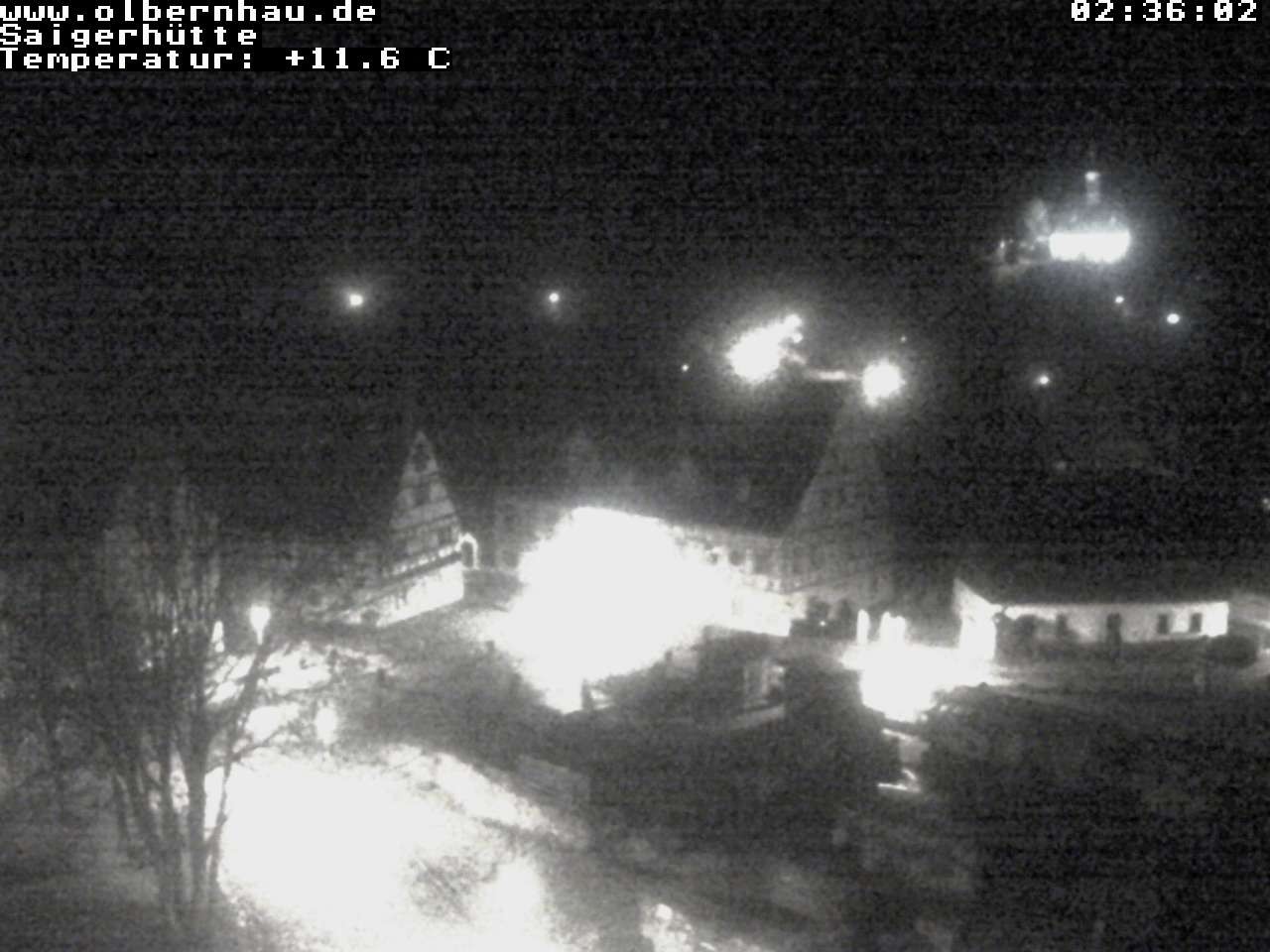 Archiv Foto Webcam Blick auf die Saigerhütte Olbernhau