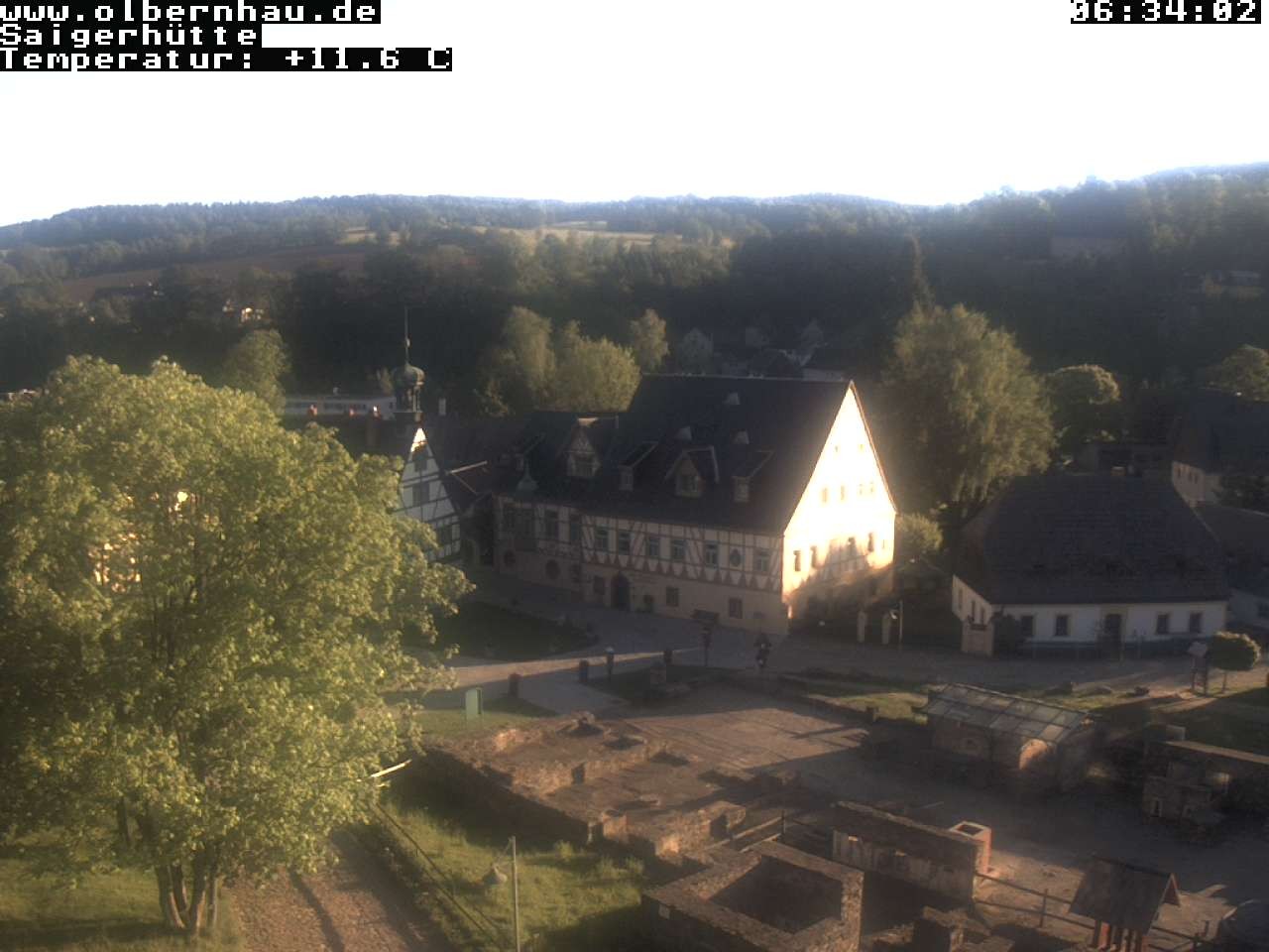 Archived image Webcam Saigerhütte Olbernhau (Museum)