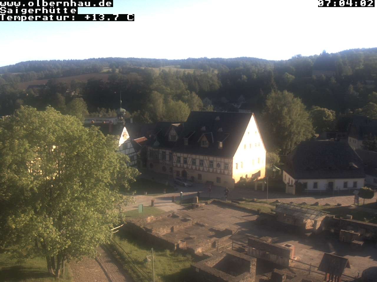 Archived image Webcam Saigerhütte Olbernhau (Museum)