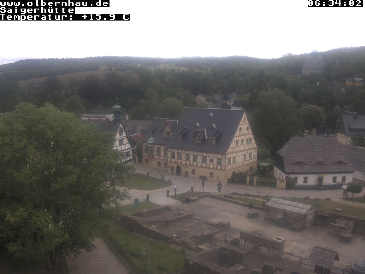 Archiv Foto Webcam Blick auf die Saigerhütte Olbernhau