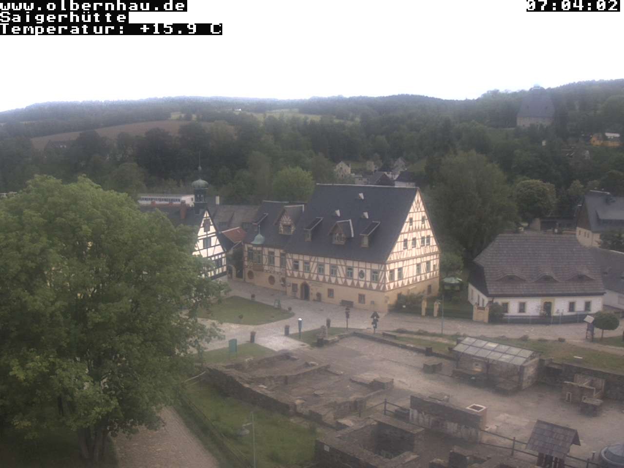 Archiv Foto Webcam Blick auf die Saigerhütte Olbernhau