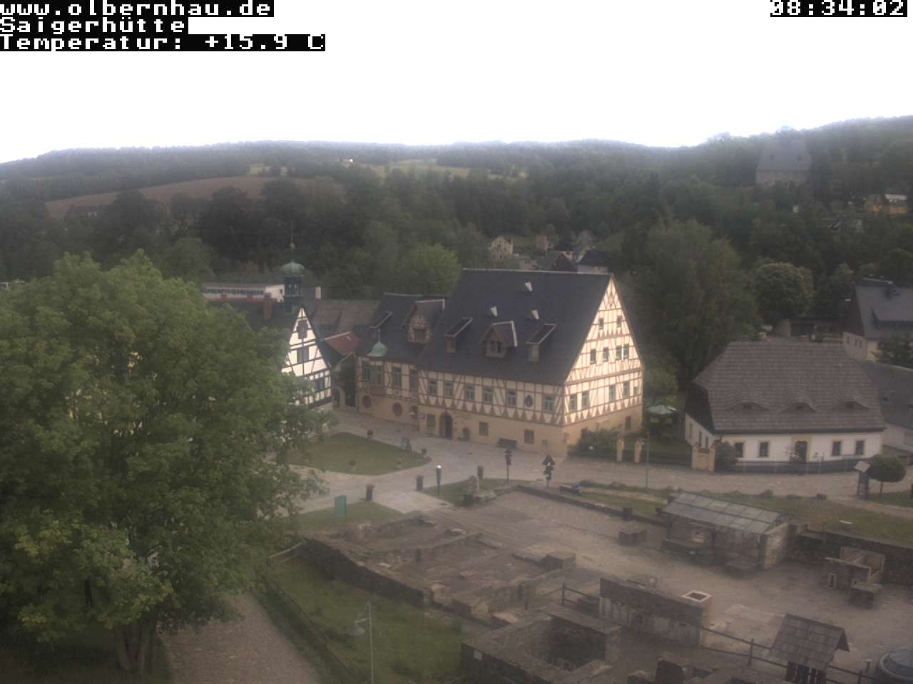 Archiv Foto Webcam Blick auf die Saigerhütte Olbernhau