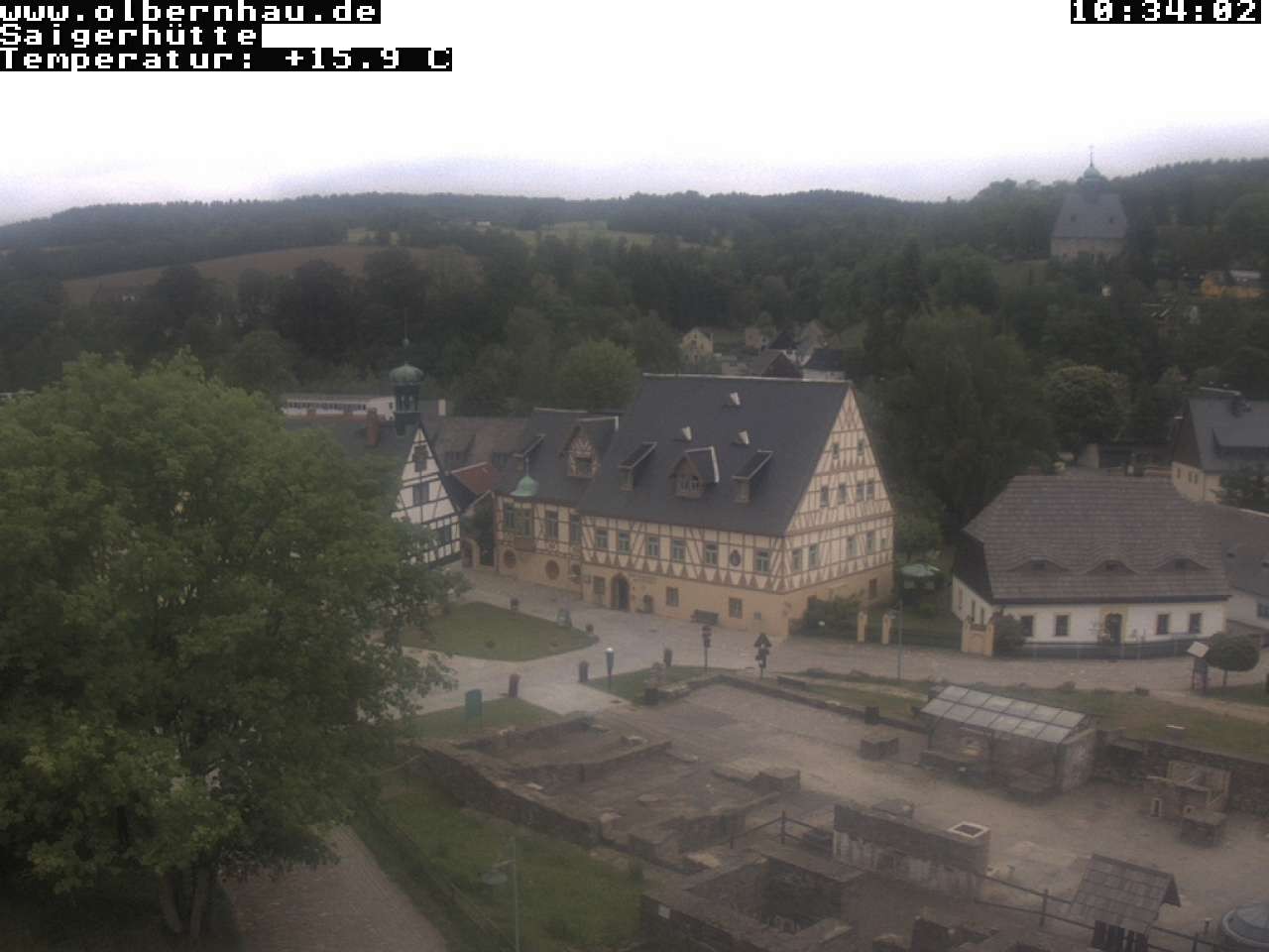 Archiv Foto Webcam Blick auf die Saigerhütte Olbernhau