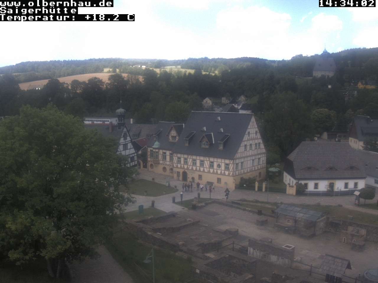 Archiv Foto Webcam Blick auf die Saigerhütte Olbernhau