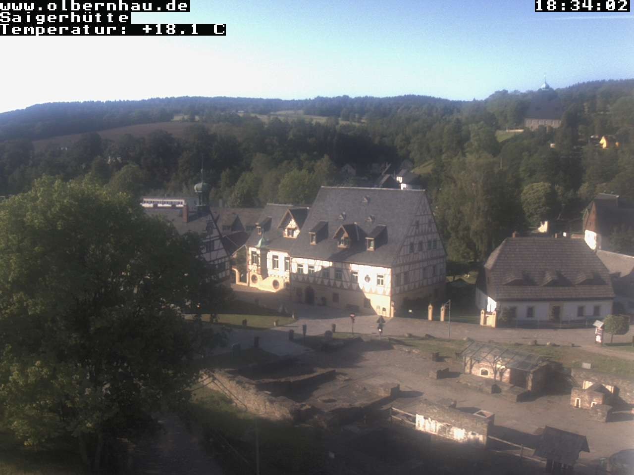 Archiv Foto Webcam Blick auf die Saigerhütte Olbernhau