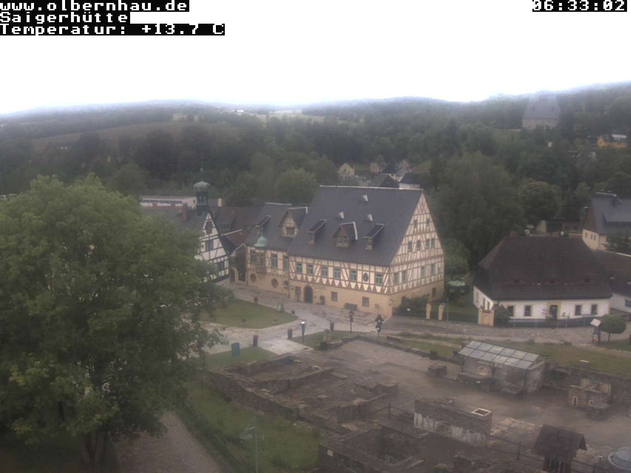 Archiv Foto Webcam Blick auf die Saigerhütte Olbernhau