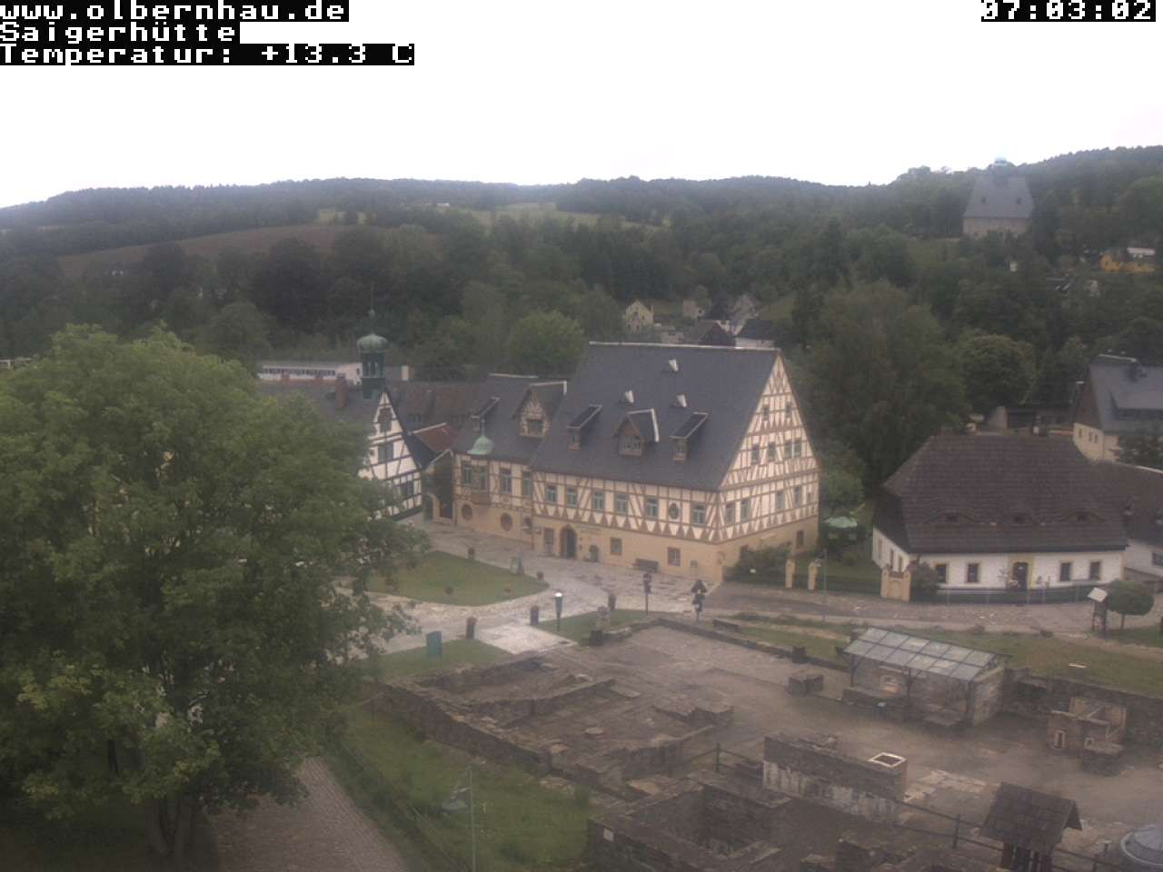 Archiv Foto Webcam Blick auf die Saigerhütte Olbernhau