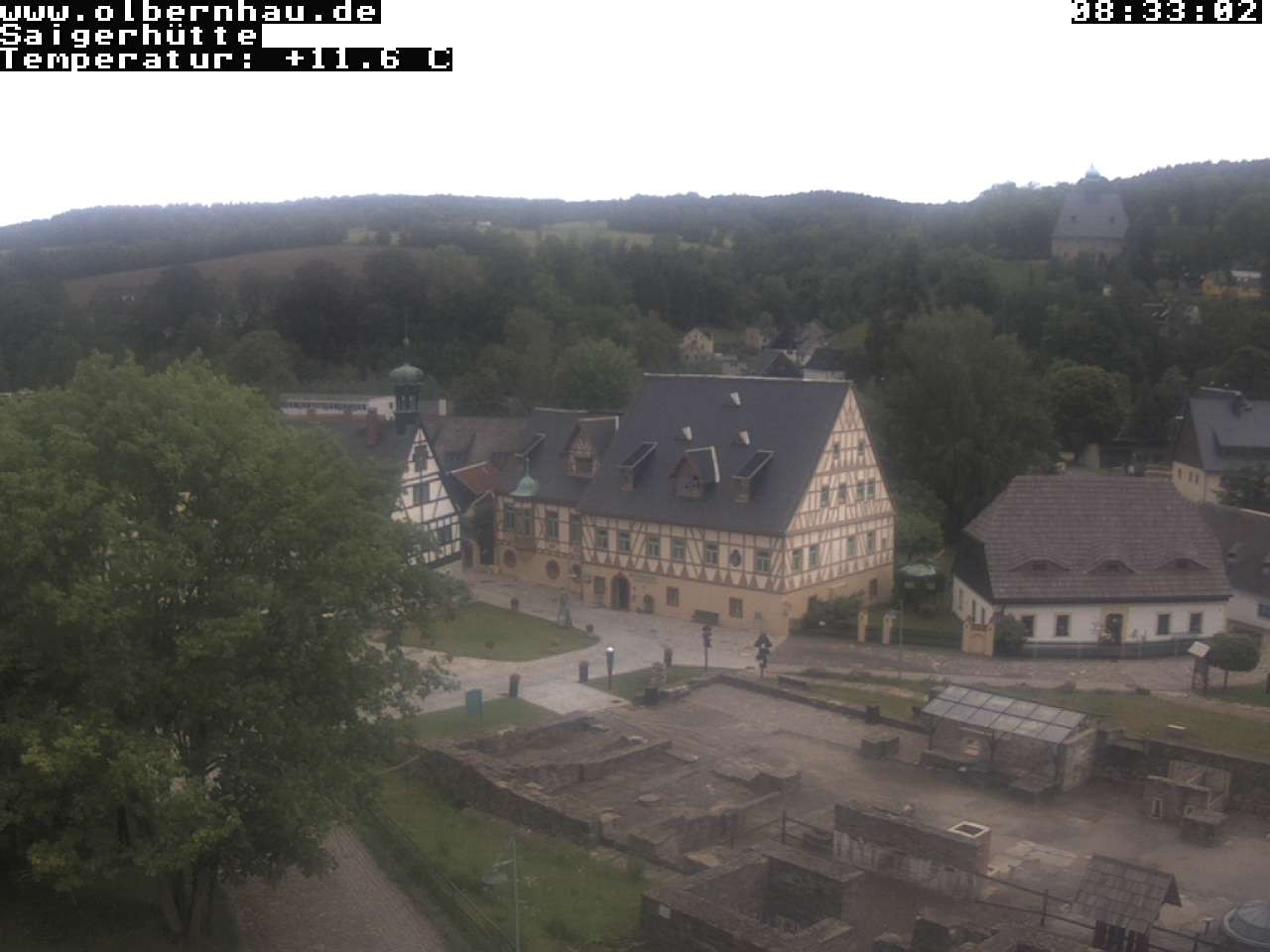 Archiv Foto Webcam Blick auf die Saigerhütte Olbernhau