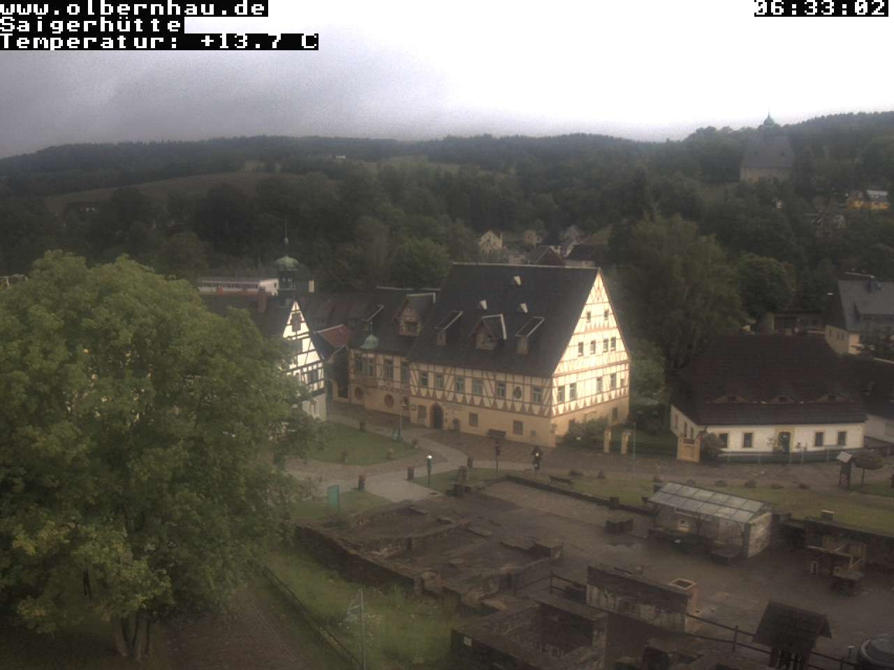 Archiv Foto Webcam Blick auf die Saigerhütte Olbernhau