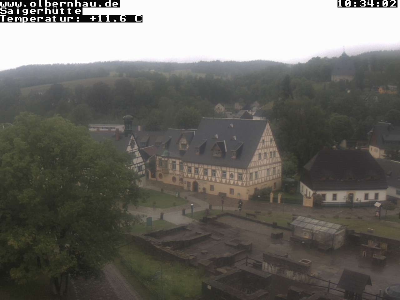 Archiv Foto Webcam Blick auf die Saigerhütte Olbernhau