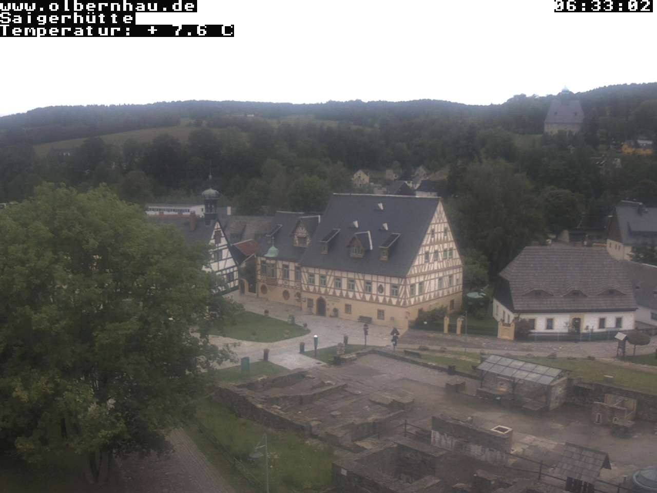Archiv Foto Webcam Blick auf die Saigerhütte Olbernhau