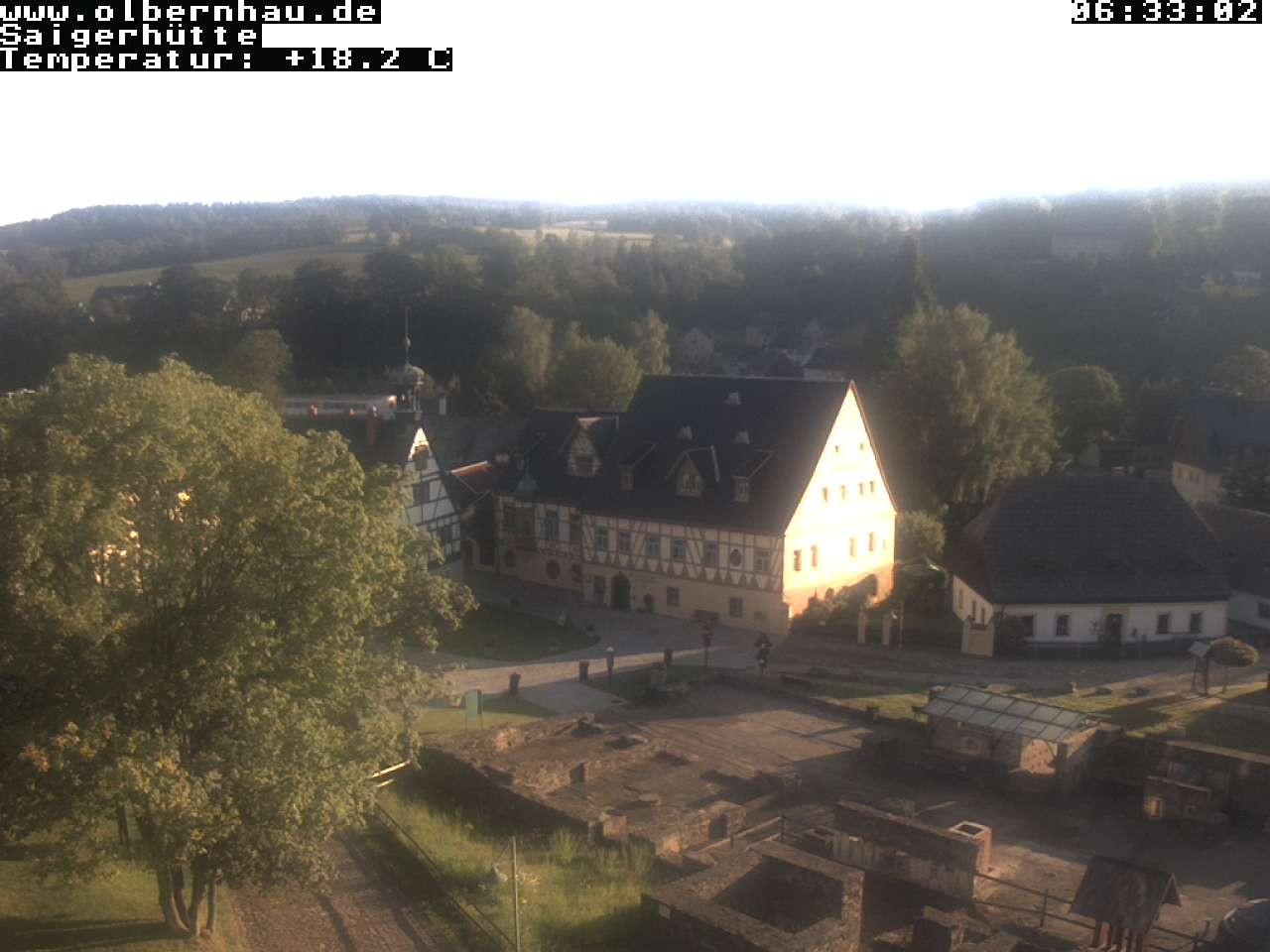 Archived image Webcam Saigerhütte Olbernhau (Museum)