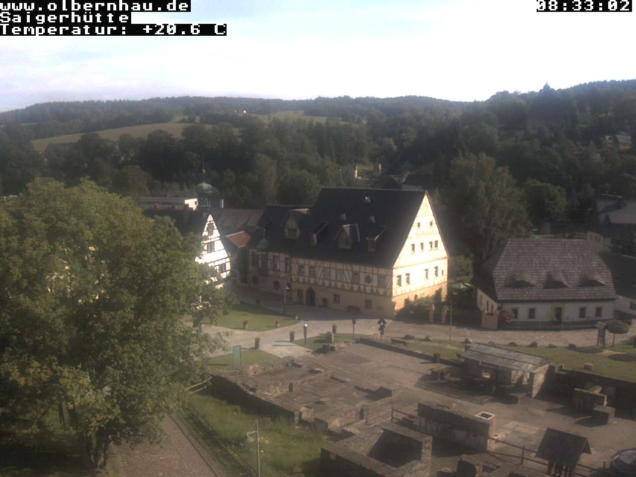Archiv Foto Webcam Blick auf die Saigerhütte Olbernhau