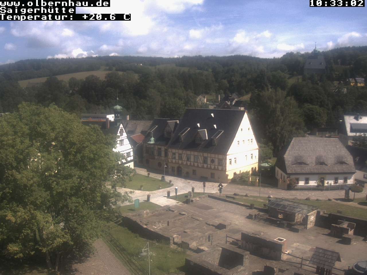 Archived image Webcam Saigerhütte Olbernhau (Museum)