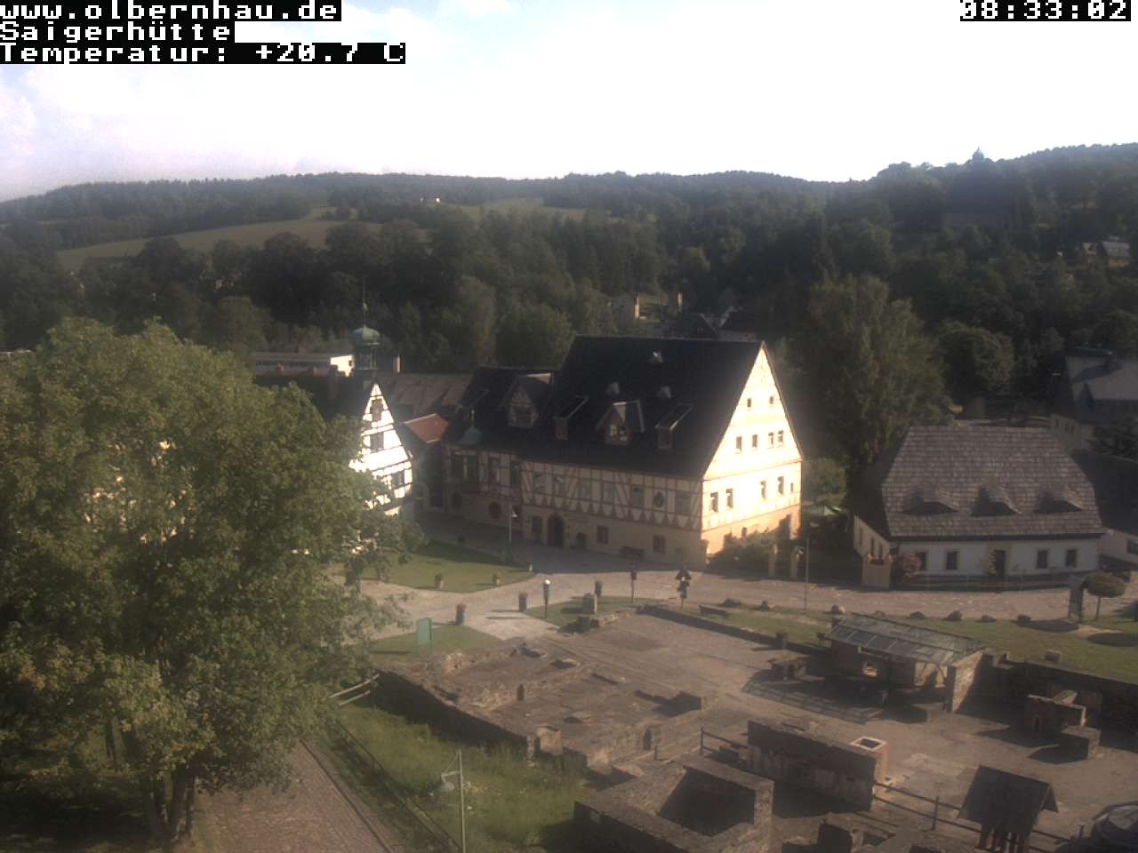 Archiv Foto Webcam Blick auf die Saigerhütte Olbernhau