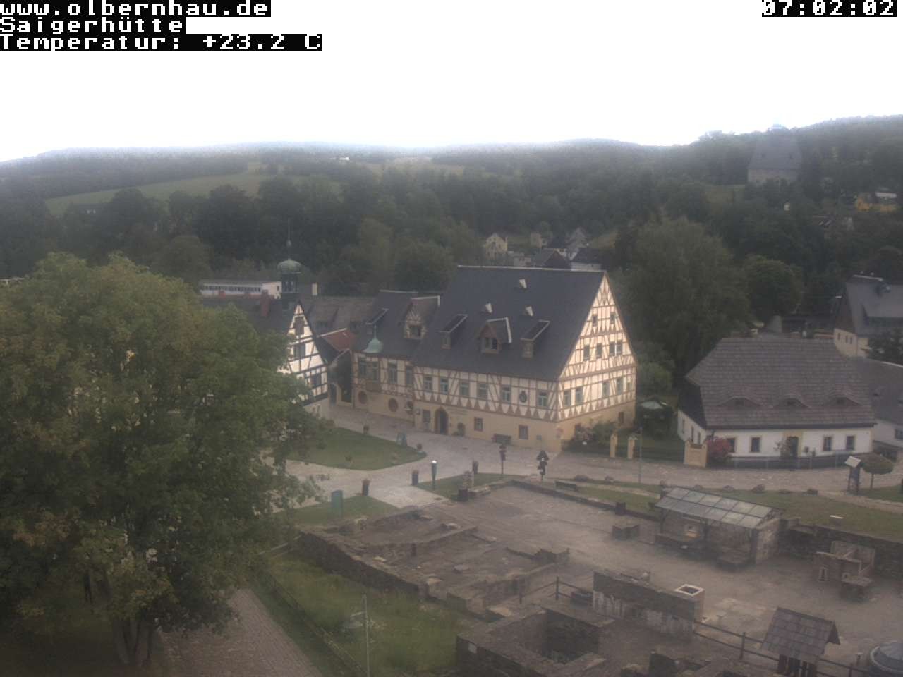Archiv Foto Webcam Blick auf die Saigerhütte Olbernhau