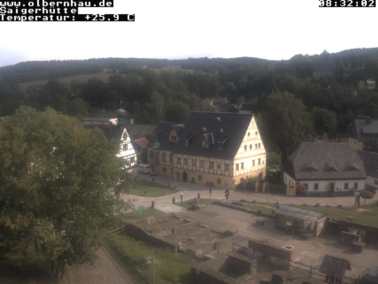 Archiv Foto Webcam Blick auf die Saigerhütte Olbernhau