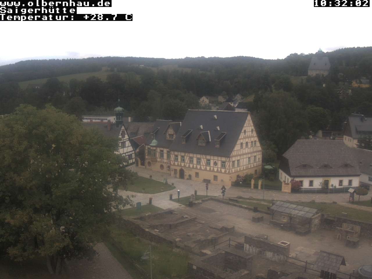 Archiv Foto Webcam Blick auf die Saigerhütte Olbernhau