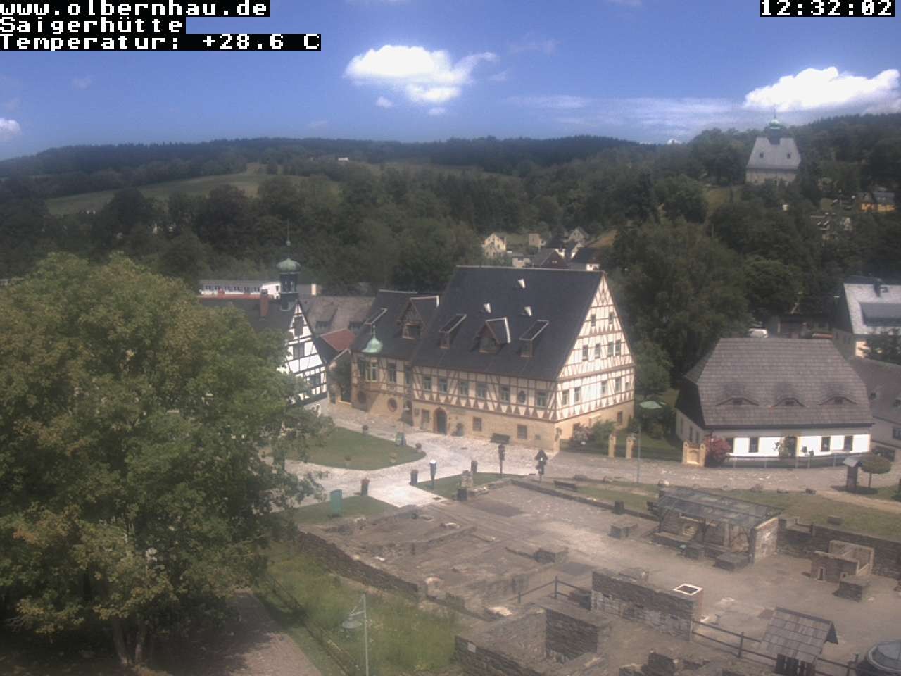 Archiv Foto Webcam Blick auf die Saigerhütte Olbernhau