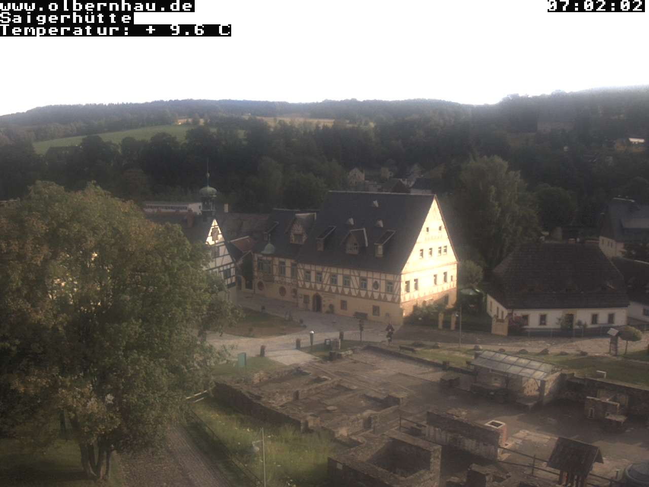 Archived image Webcam Saigerhütte Olbernhau (Museum)